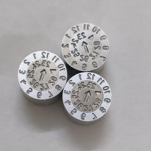 OPITZ Standard Stainless Steel SUS 420 High Precision Replaceable Date Stamp for Injection Molds
