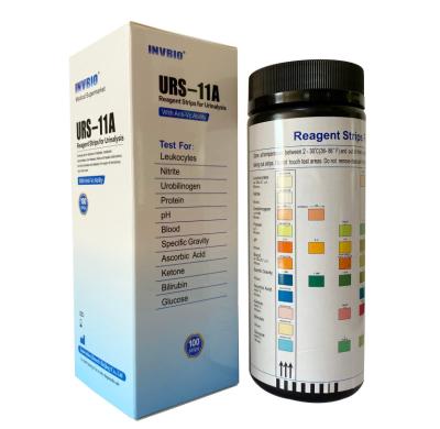 Detecção qualitativa rápida das tiras de teste da urinálise do parâmetro do teste 10 do CE