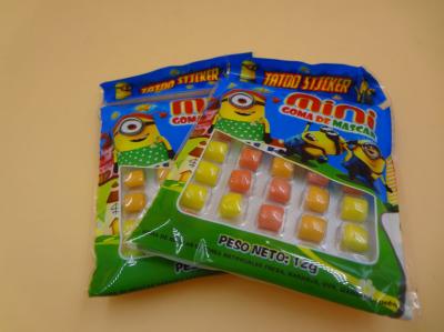 Os doces da goma de Mini Round Colorful Mixed Chewing para o saco das crianças 12g embalaram