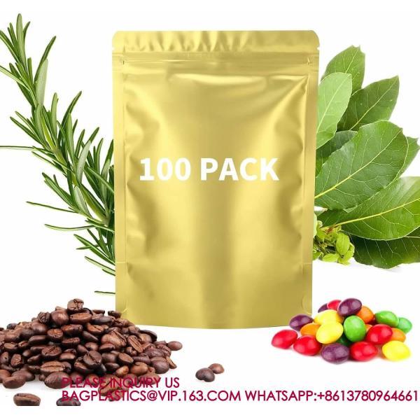 Stand Up Zipper Lock Aluminum Foil Bag, Packaging for Small Businesses, Packaging Bags