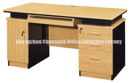 Aluminum　Office Computer Desks CD-6605 (T/T, L/C) with Melamine keyboard