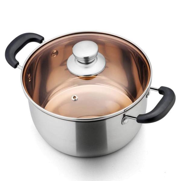 Wholesale Top Seller Kitchen Cooking Ware Hot Pot Induction Stainless Steel Cookware Soup Pot