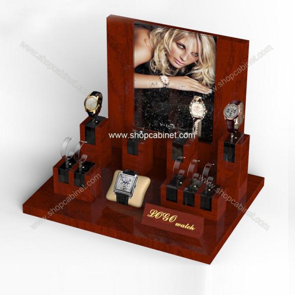 Tempered glass tower display case for watches props