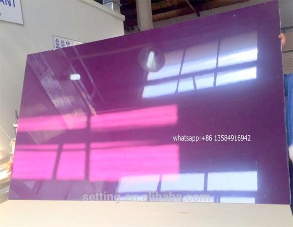 placa laminada do mdf de 4ft x de 8ft folha acrílica para o armário de cozinha
