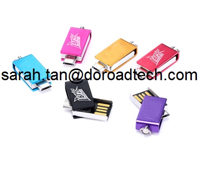 OTG Mini Gift Colorful USB Flash Drive for Mobile Phone/Smart Phone with Full Capacity