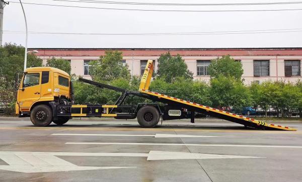 China Factory Customized DFAC DongFeng Flat Bed Body Tow Wrecker Body Heavy Duty 4X2 10 Ton Flat Bed Platform Tow Wrecker Truck