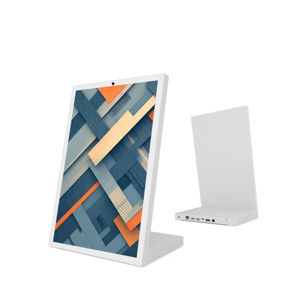 13.3inch RK3568 L shape desktop android tablet pc POE business kiosk restaurant
