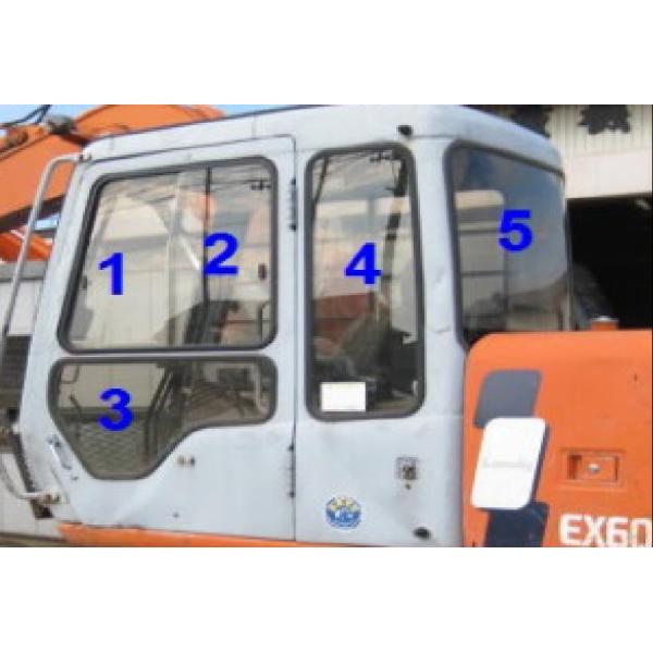L'excavatrice Glass Cab Window de 4383431 HITACHI gauche à porte la position
