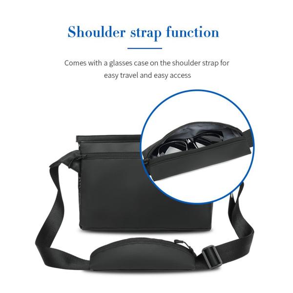 Anti Shock Business Briefcase Satchel Crossbody Mens Messenger Bag 35*8*27cm