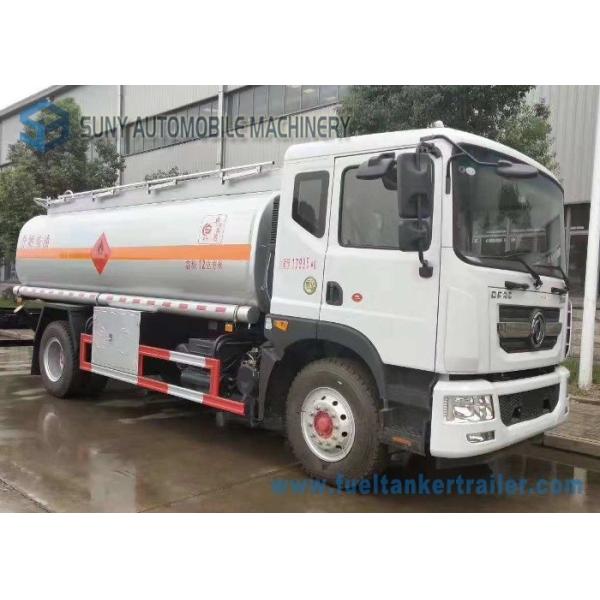 12m3 Stainless Steel Tanker Trailers , Small Fuel Tanker Truck 80 Km/H Max Speed