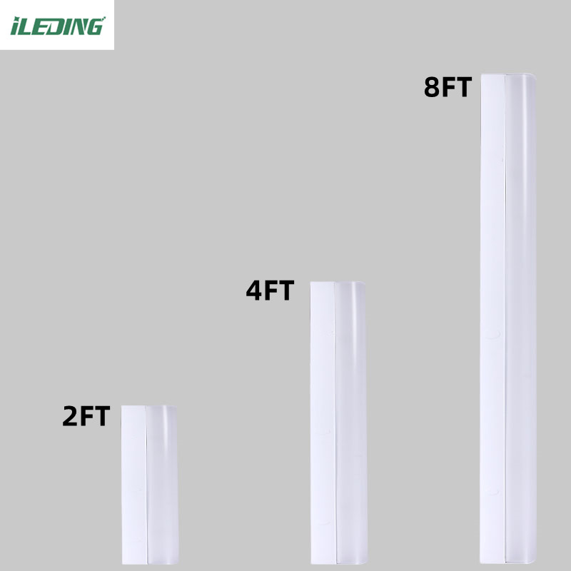 Sensor Control 2FT 4FT 8FT Led Linear Batten Strip Light 35w 46w 65w Shop Light Fixture 120-347V