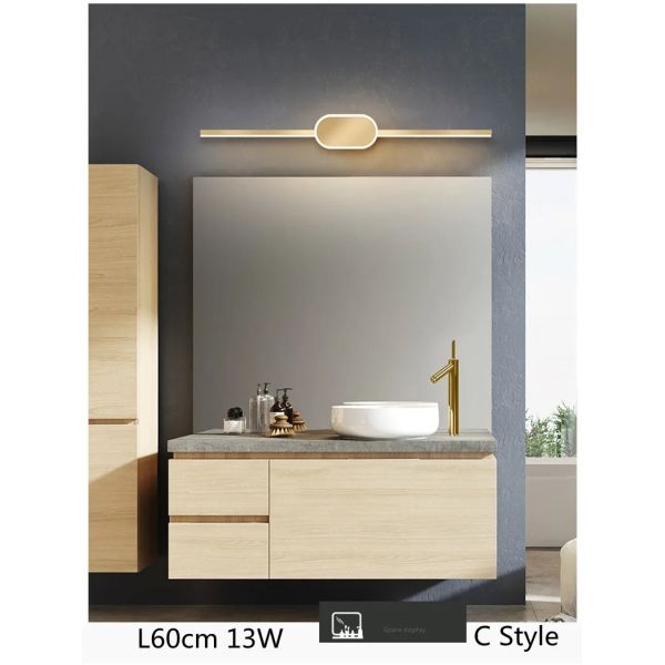 Golden Mekup Lighting Bathroom lamps Large L 80 60 40cm Mirror Front Light(WH-MR-92)