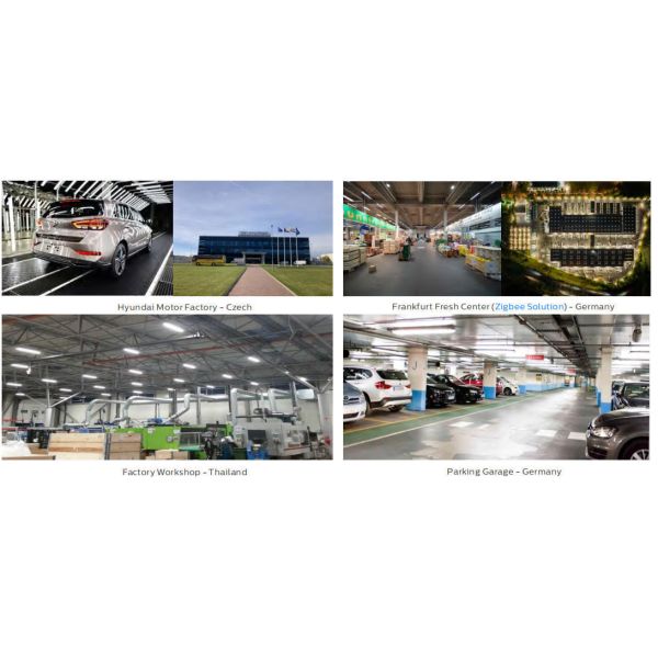 4ft/40W DIP Switchable power and 3CCT 3-Phase Changding D4 LED Moisture-proof Lamp Suitable for Parking Garage and Lighting