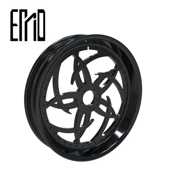 INCA LG-14 Aluminum Harley Rims Custom Motorcycle Wheel Black