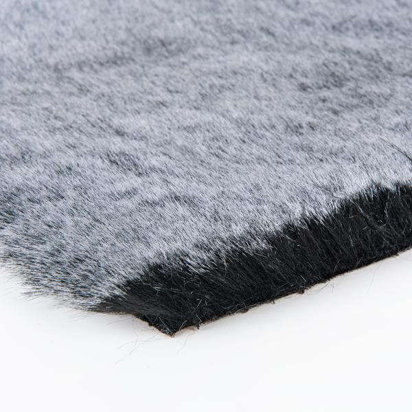 White Tip Color Printing Mink Rabbit Fur Fabric for Garments 133×100 Density and Soft