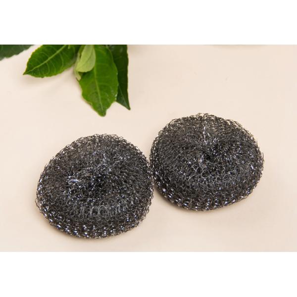 Round Shape Stainless Steel Pot Scrubber SS410 / SS430 For Household Cleaning