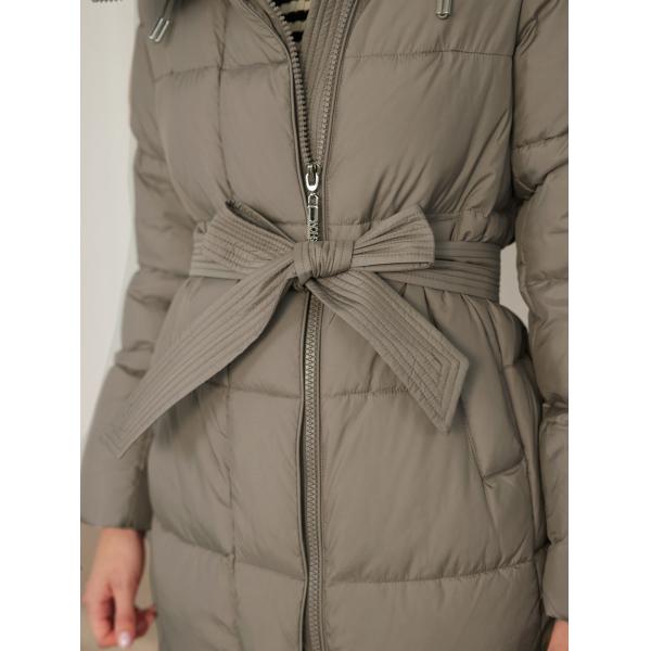 Abrigos de mujer con capucha de algodón largo y engrosado con placa inclinada y pliegues para el estilo de mujeres de bio fluff