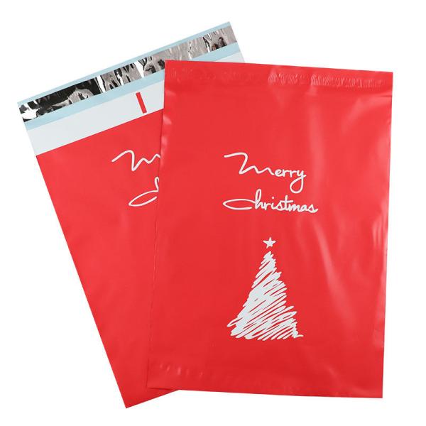 Biodegradable Compost Sustainable Envelopes Shipping Express Mailing Bags Merry Christmas Mailer For Gift Packaging