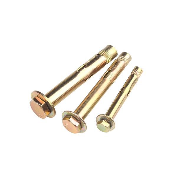 Расширение козырь Анкер болт Стальная степень 4.8 M6 M8 M10 M12 Шестнадцатигранный болт Рукава расширение Анкер