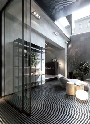 Narrow Black Frame Aluminum Glass Sliding Door philippines price and design