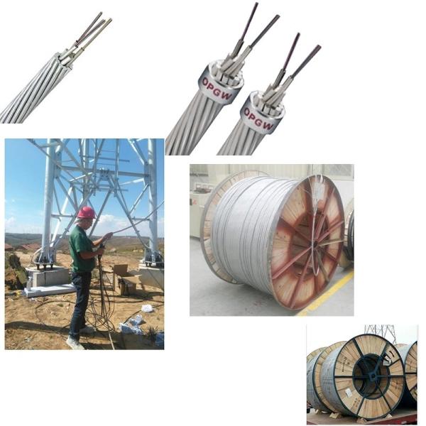 48 Core Outdoor Aerial ACS Armoured OPGW(Optical fiber composite overhead ground wire) Fiber Optic Cable