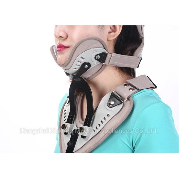 Adjustable Head Neck Chest Medical Orthosis With Aluminum Alloy And Plastic Plate