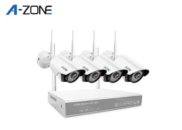 4 Channel Wireless Ip Security Camera Nvr System 2MP Support Smart Phone