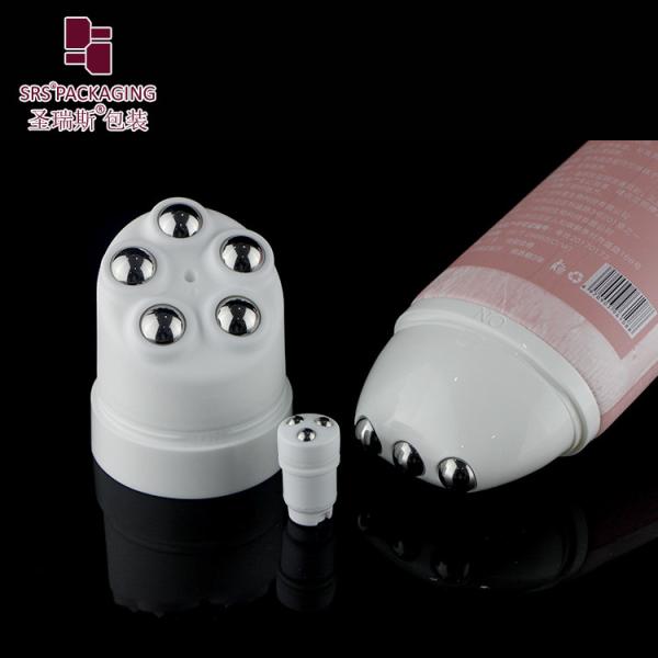 Pink Labelled Plastic 3 Ball Roller Applicator Tube D50mm With On Off System