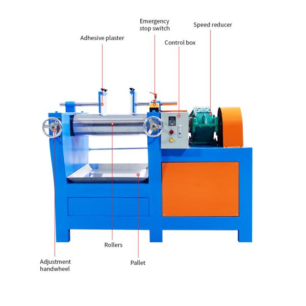 Силиконовая резиновая фрезерная машина Рафинирующая мельница 380V 3P 50HZ напряжение