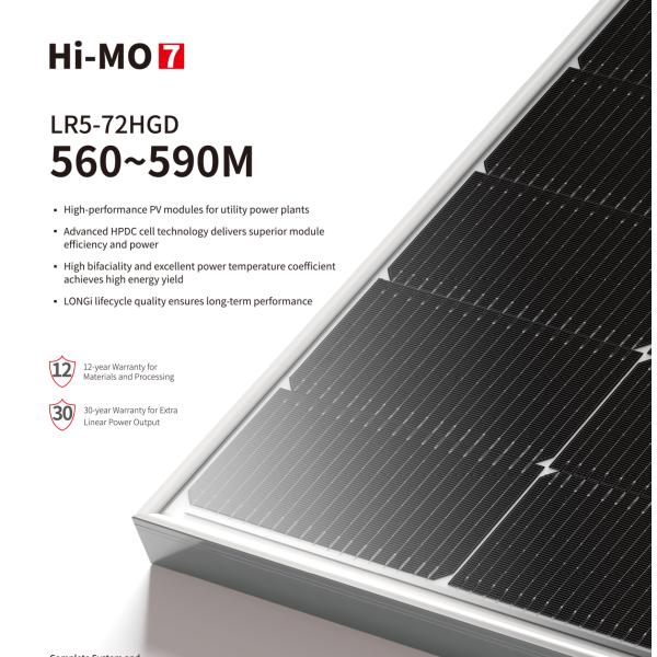 Топкон Солнечная панель Longi N-Type 550 Вт 575W 580W 630W 650W N Тип моно бифациальные солнечные панели Джинко