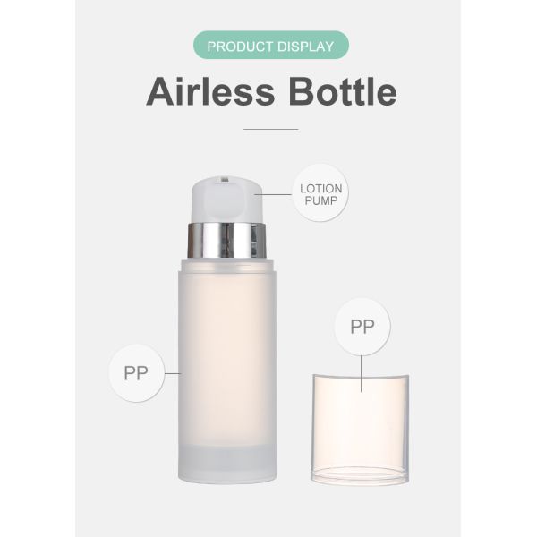 Airless Pump Bottle 150ml 200ml 250ml/PP Transparent Lotion Pump Bottle for Cosmetic Packaging