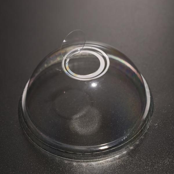OEM Disposable PET Lid Plastic Cup Dome Lid For Iced Coffee Cup