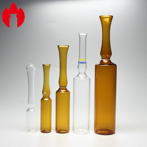 Ясная или янтарная стеклянная пробирка ампулы впрыски ампулы 1ml 2ml 5ml 10ml медицинская