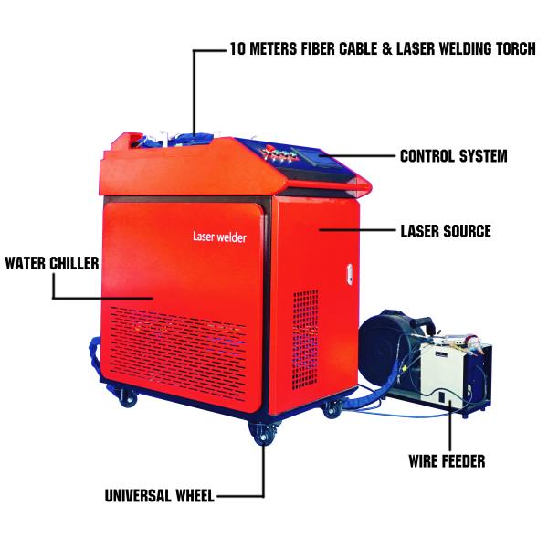 Raytools Laser Head Welding Laser Machine 1500w and 2000w for Air-cooled Portable Welding
