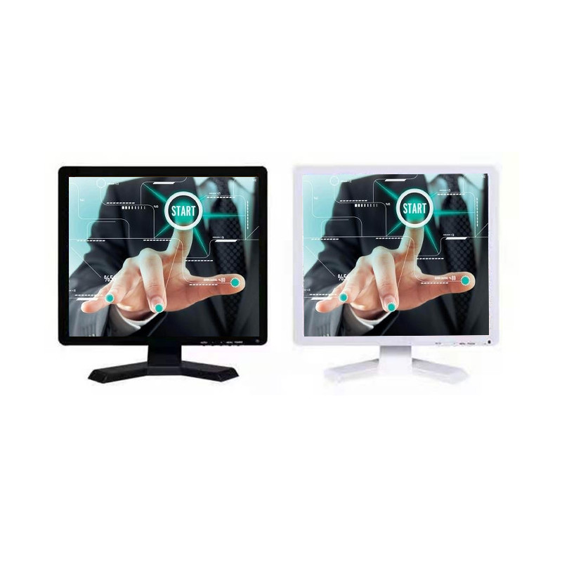 Рабочий компьютер 15 дюймовый сенсорный экран Монитор для POS Touch HDMI VGA Ввод DC 12v