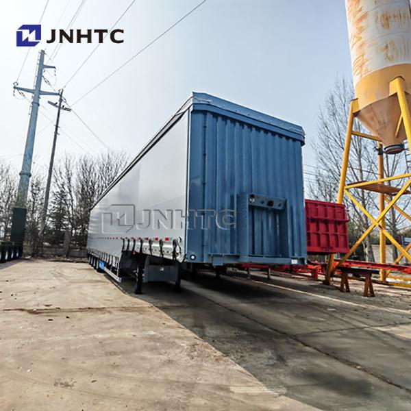 4 Axles 40FT Side Curtain Trailer with 60tons for Drink and Cargo Side Curtain Trailer with Tarpaulin