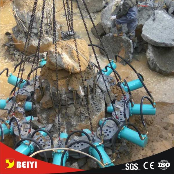 Hydraulic round/square pile breaker for engineering machine with powerpack