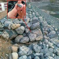 Boîte en gabion à double treillis hexagonal 2 x 1 x 1 m Gabion 80 x 100 mm Gabion Basket pour le projet de lutte contre les inondations