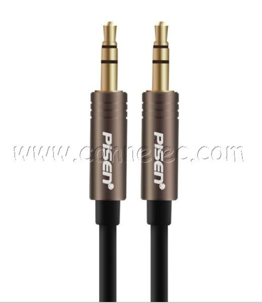 Brand new and original Pisen double 3.5mm stereo audio cable, Pisen 3.5mm stereo audio cable