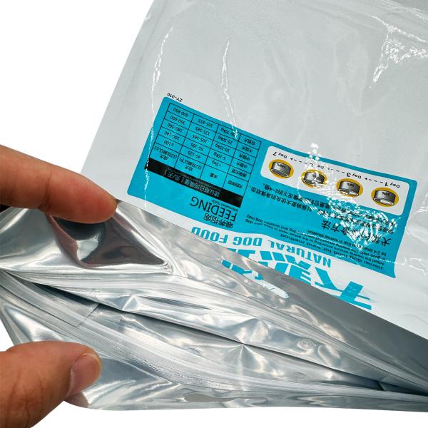 Custom Empty Box Bottom Resealable Ziplock 50 Lb Bag Of Dry Cat Food With Hanging Hole