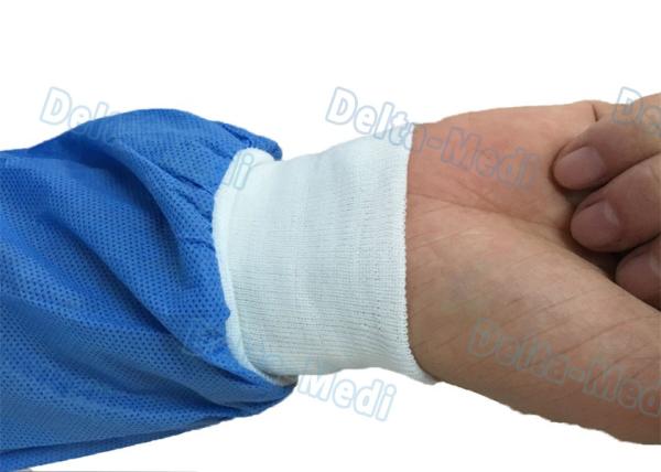 Over Locking Disposable Surgical Gown Reinforced Waterproof For Surgery