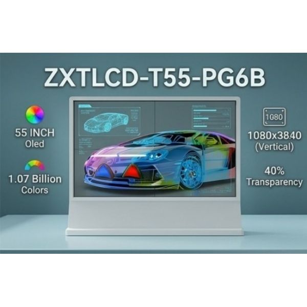 Hot Sale Digital Sign 55 Inch Ultra-thin High-definition 2x2 spliced Transparent OLED Screen