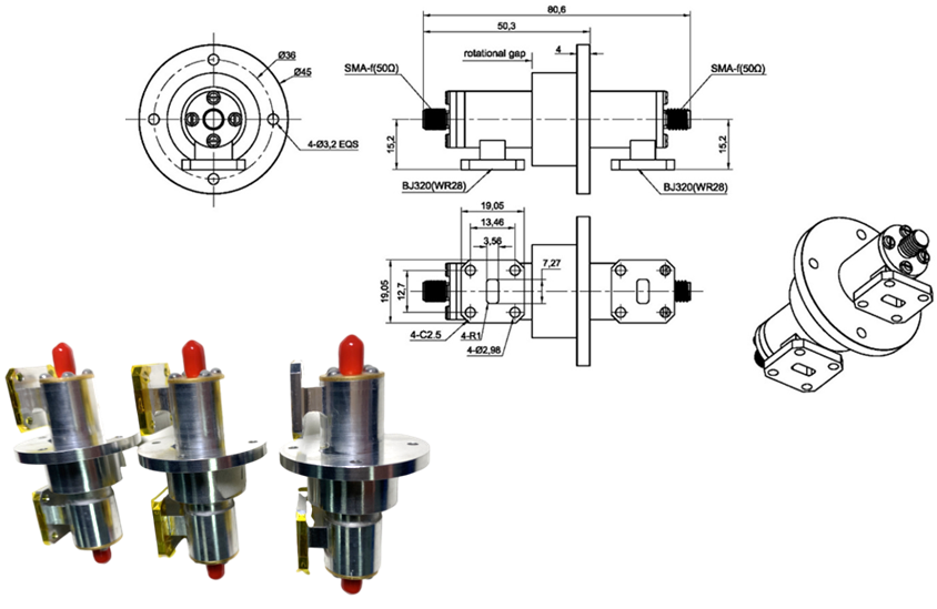 Broadband Waveguide Rotary Joint for Medical Imaging Equipment, Radar and Satellite Communication with Long Lifetime