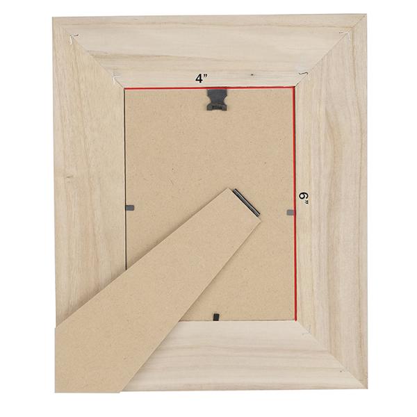 Unfinished Wooden Photo Frame Natural Wood Picture Frames for Home Decoration