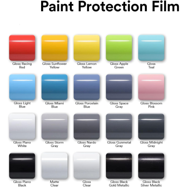 TPU Silver 1meter Cut for Sale Sample test Self Healing Anti-yellowing TPU Auto Anti Scratch Car Paint Surface protection Film