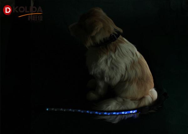 Nylon Safety Walking Flashing LED Dog Leash Light Up Dog Leash Harness