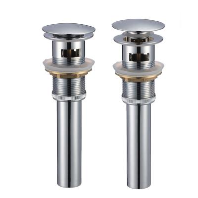 Brass Bathroom Sink Drain Fittings Pop Up Stopper 1 1/4