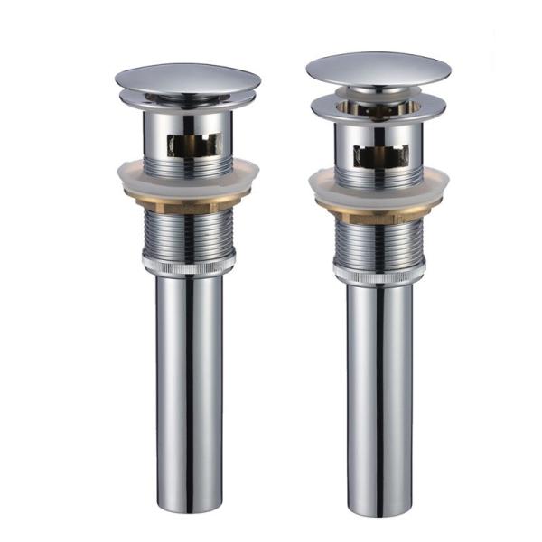 Brass Bathroom Sink Drain Fittings Pop Up Stopper 1 1/4