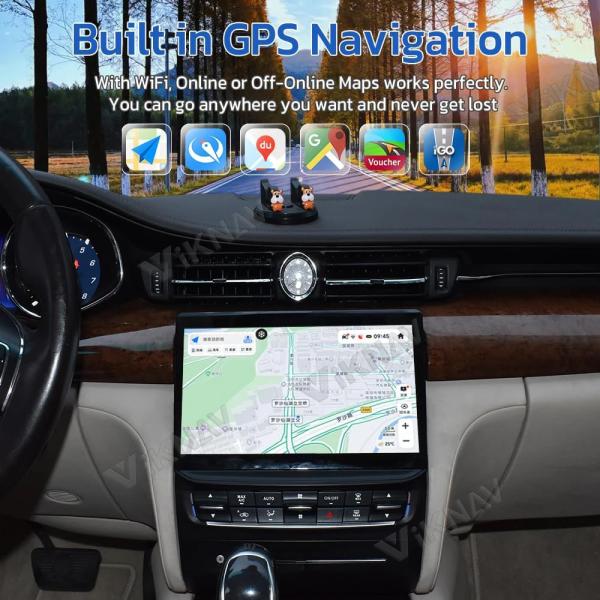 Авторадио Viknav для Maserati Quattroporte (2013-2016) 10,26 дюйма Android13 Главный блок Сенсорный экран GPS навигация Carplay