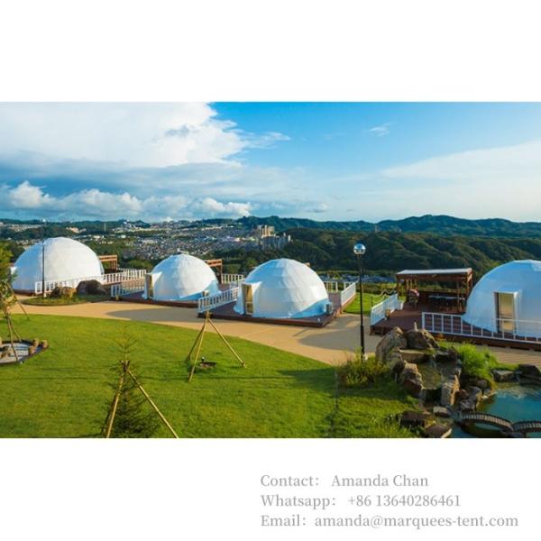 Крыша из ПВХ с отоплением Эко-Префабрикация Прозрачная роскошь и комфорт Гостиница полушария Купол Глампинг шатер
